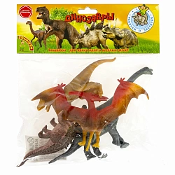Набор животных "Ребятам о Зверятах", динозавры юрского периода 4 шт.