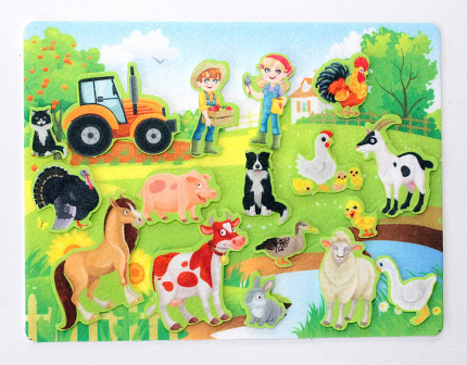 Набор из фетра на липучках «Ферма»