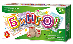 Игра настольная "Бинго" (дер.бочонки)