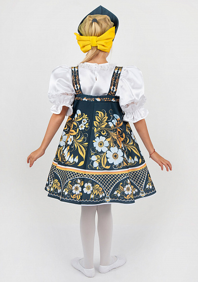 Петербургская роспись расписной костюм для девочки