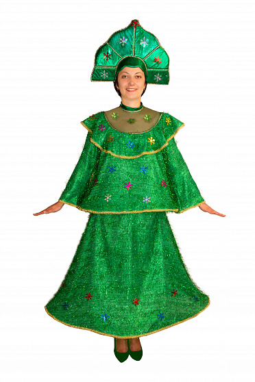 Карнавальный костюм взрослый "Ёлка"