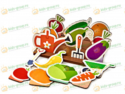 Дидактическая игра ВЫРАЩИВАЕМ УРОЖАЙ (фанера)