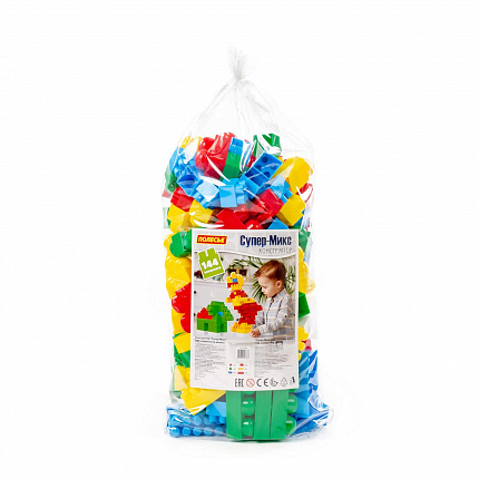 Конструктор Супер-Микс (144 элемента) (в мешке)