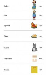 Набор персонажей сказки "Курочка ряба"