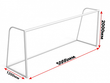 Ворота ф/б юниорские 5х2м переносные, пара