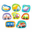 Пазлы контурные Половинки "Транспорт" Baby Toys
