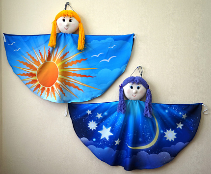 Набор кукол платковых "День - Ночь" 2 шт.