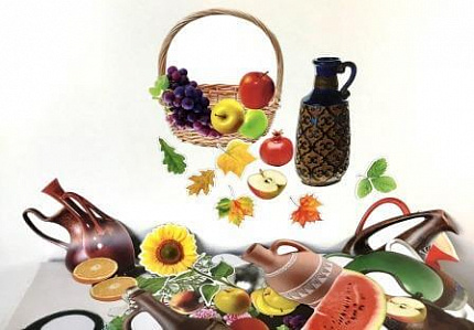 Набор магнитных карточек "Составляем натюрморты, изучаем композицию"