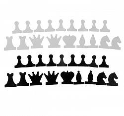Набор Магнитных фигур (Шахматы) для демонстрационных шахмат