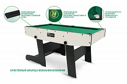 Бильярд BFG Compact Moby 4 (Стандарт) ПУЛ, ЛДСП, 16 мм. Сукно Manchester 45 Yellow Green, конструкция сборная, с комплектом аксессуаров