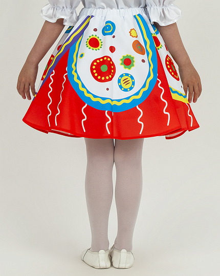 Русская народная юбка для девочки Дымка