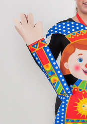 Петрушка ростовая кукла из фетра для взрослого / 130 см.