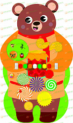 Дидактическая панель  Бизиборд МИШКА