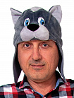 Шапка Кот серый взрослый