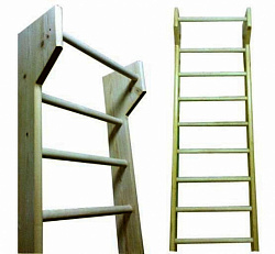 Стенка гимнастическая 3,2 х 0,8 м. с перекладиной для подтягивания (перекладины фан. блок)