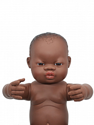 Кукла Девочка африканка 40 см