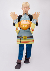 Богатырь ростовая кукла из фетра для детей / 100 см