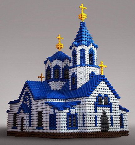 Комплект "Храм святых апостолов Петра и Павла г. Салехард". Фанкластик
