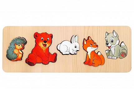 Рамка-вкладыш малая "Дикие животные"