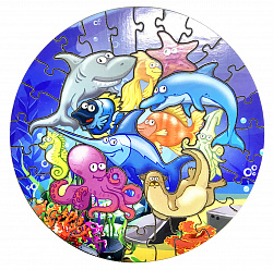 Пазл Учим морских обитателей