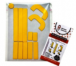 Набор магнитных карточек "Конструирование букв"