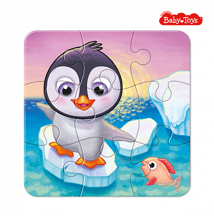 Пазл First Puzzle "Пингвиненок" (9 эл) Baby Toys
