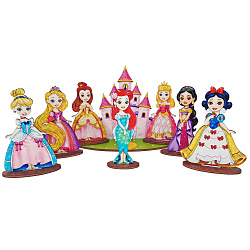 Мир любимых сказок "Принцессы" 8 фигурок (дерево)