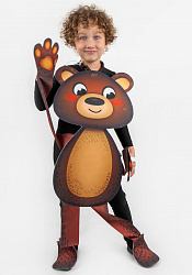 Медведь ростовая кукла из фетра для детей / 100 см.