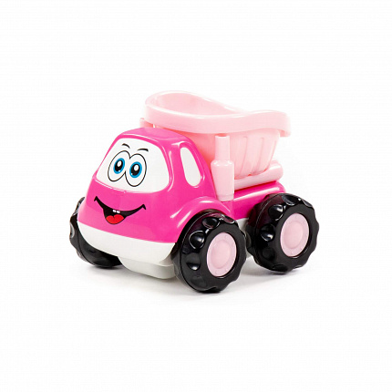 Автомобиль-самосвал инерционный (розовый) (в пакете) "Патрик"