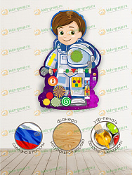 Набор УСПЕШНАЯ ФЕРМА напольный деревянный 81 фигурка на подставках + мультфильмы