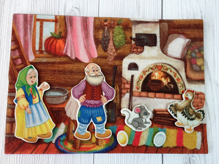 Курочка ряба фетр (6дет.)