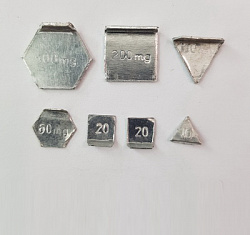 Набор миллиграммовых грузов до 1 гр.