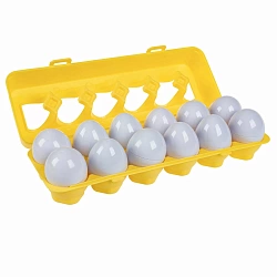 Сортер "Цифры - Цвета", 12 яиц в лотке