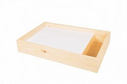 Световой планшет для рисования песком "Гигант" с отсеком (сосна)