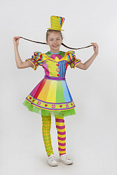 Клоунесса Пуговка костюм для девочки