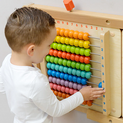 Панель "Счеты 1-100"