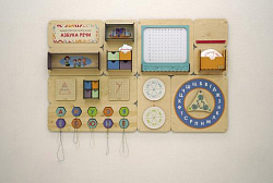 Дидактическая настенная панель для кабинета Логопеда «Азбука речи»