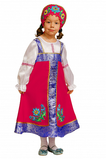 Карнавальный костюм детский "Русская красавица"