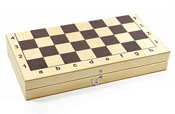 Игра настольная «Шашки» (пластиковые фишки в деревянной упаковке)