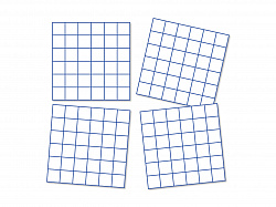 Маркерное поле для работы на классной доске "Клетка" (2-4 классы, из 4-х частей)