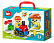 Конструктор пластиковый "На стройке" 21 дет Baby Blocks