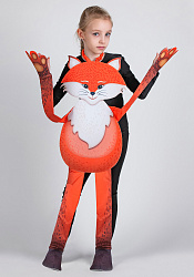 Лиса ростовая кукла из фетра для детей / 100 см.