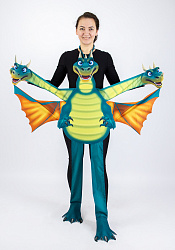 Змей Горыныч ростовая кукла из фетра для взрослого / 130 см