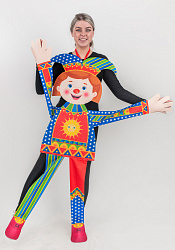 Петрушка ростовая кукла из фетра для взрослого / 130 см.