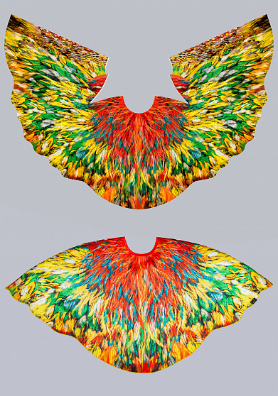 Петух / Попугай пелерина для детей