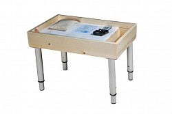 Световой стол для рисования песком "Стандарт" с 1 отсеком (сосна)