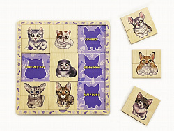 Двухслойный пазл - сортер CAT SHOW"Забавные котики"