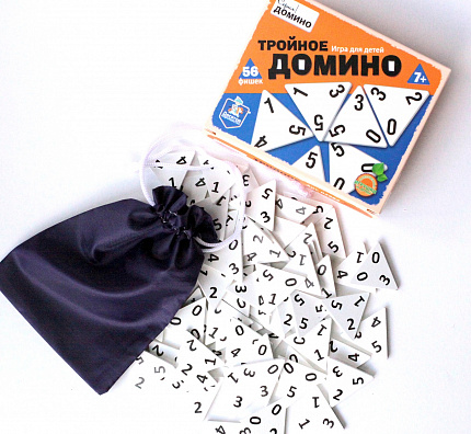 Игра настольная "Тройное домино"