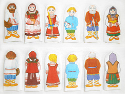 Набор пальчиковых кукол "Семья русская" 6 шт.