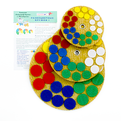 Набор "Разноцветные кружки 1" (красн, син, зел, желт, бел), Игры Воскобовича